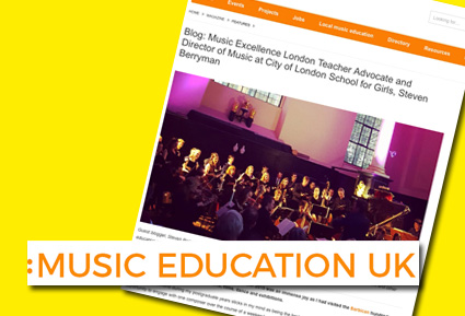 Guest blog for Music Education UK July 2017